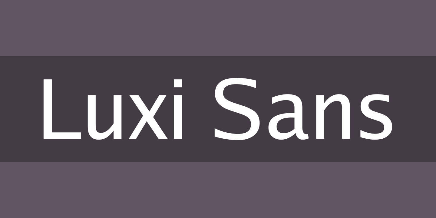Luxi Sans Font